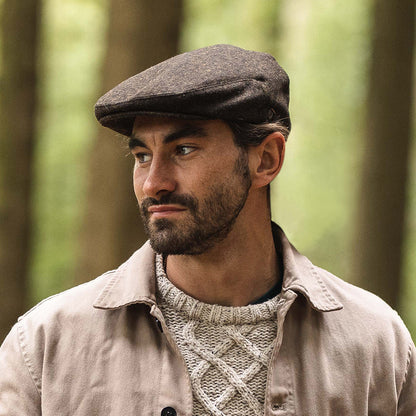 Casquette Plate Tyburn marron JAXON & JAMES - VENTE EN GROS