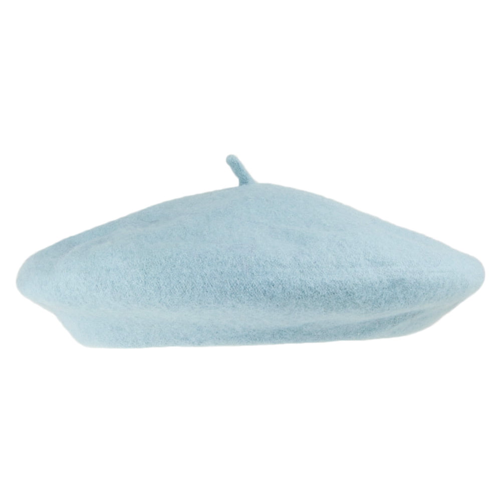 Béret Tendance en Laine bleu clair - VENTE EN GROS - 200