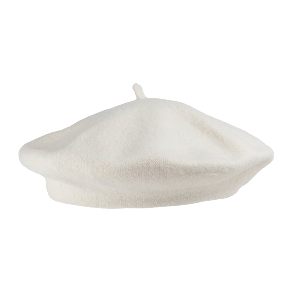 Béret Tendance en Laine blanc cassé - VENTE EN GROS - 200