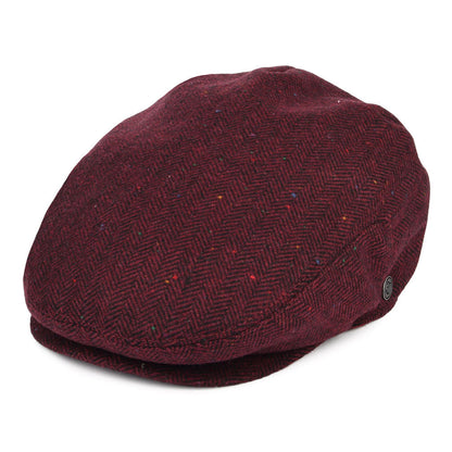 Casquette Plate Hillcrest bordeaux-noir JAXON & JAMES - VENTE EN GROS