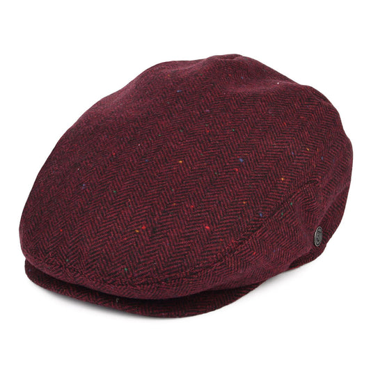 Casquette Plate Hillcrest bordeaux-noir JAXON & JAMES - VENTE EN GROS