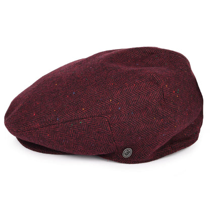 Casquette Plate Hillcrest bordeaux-noir JAXON & JAMES - VENTE EN GROS