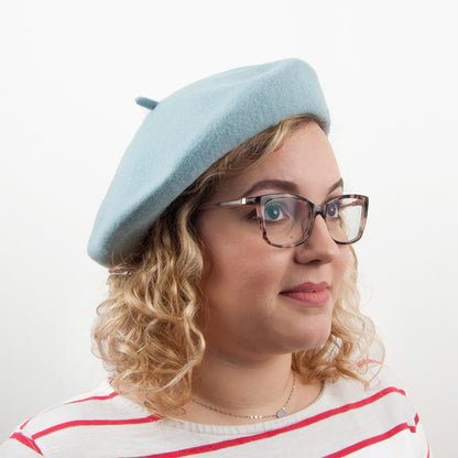 Béret en Laine bleu clair JAXON & JAMES - VENTE EN GROS