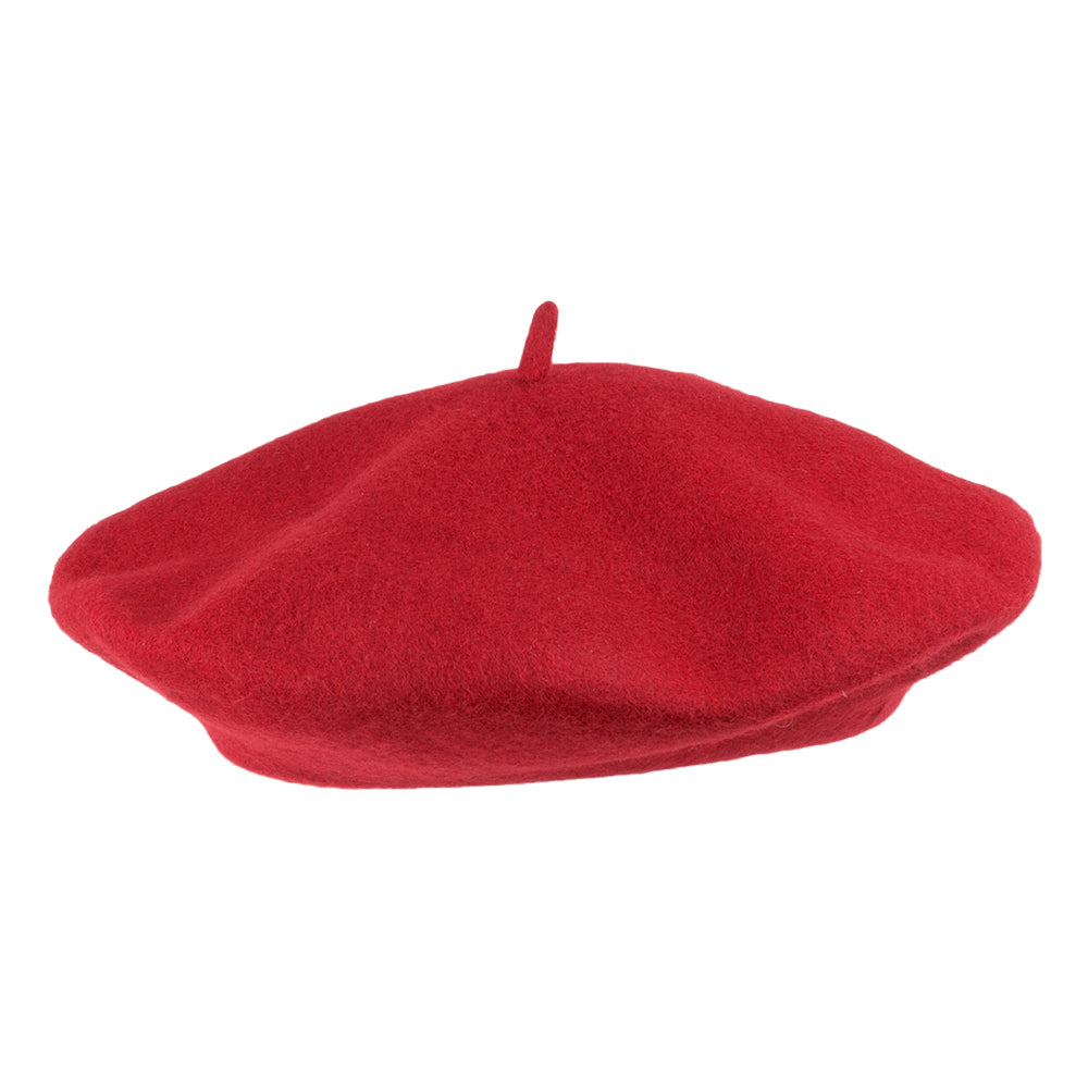 Béret en Laine rouge JAXON & JAMES - VENTE EN GROS
